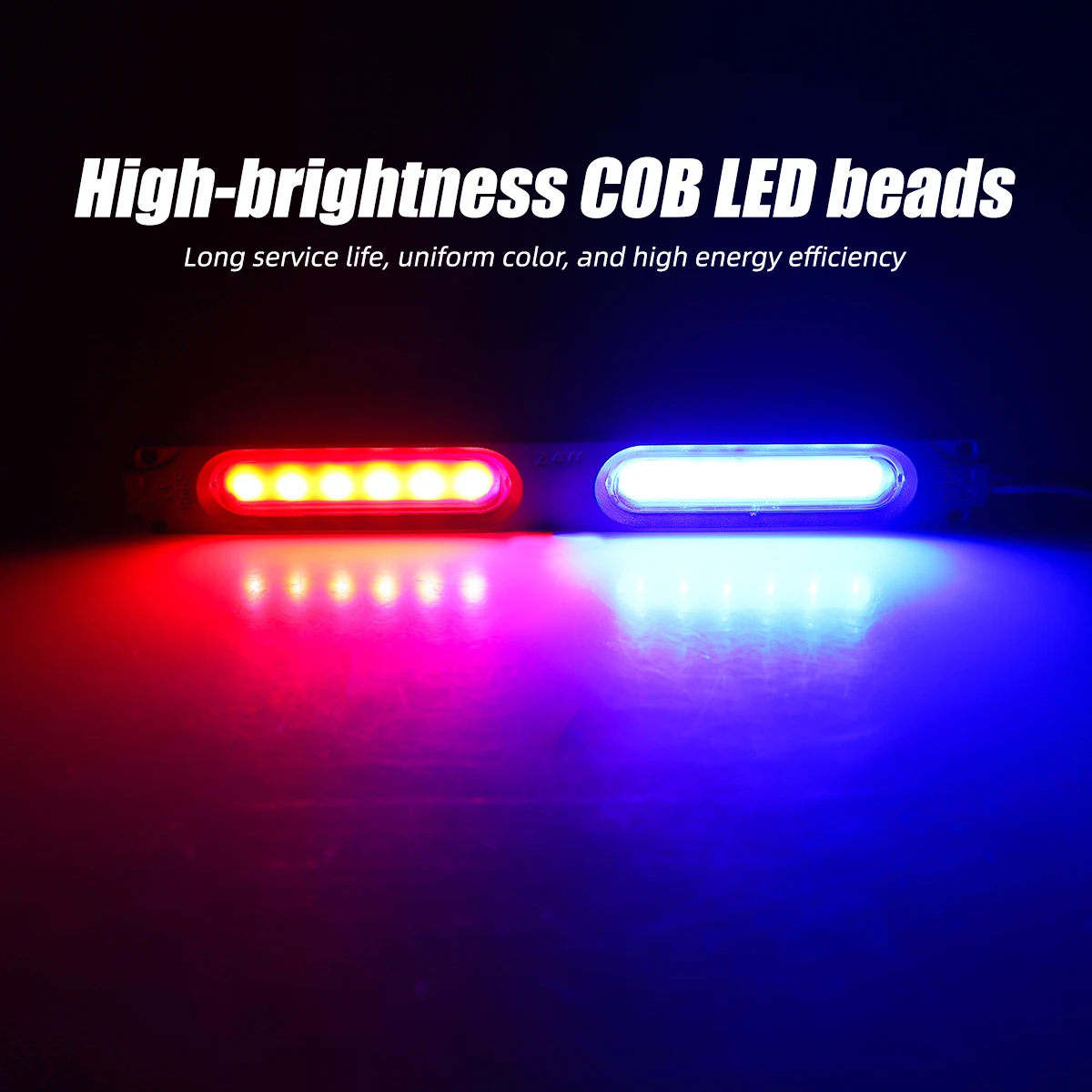 Sos Light Strobe - وحدة إضاءة LED مزدوجة وامضة باللونين
