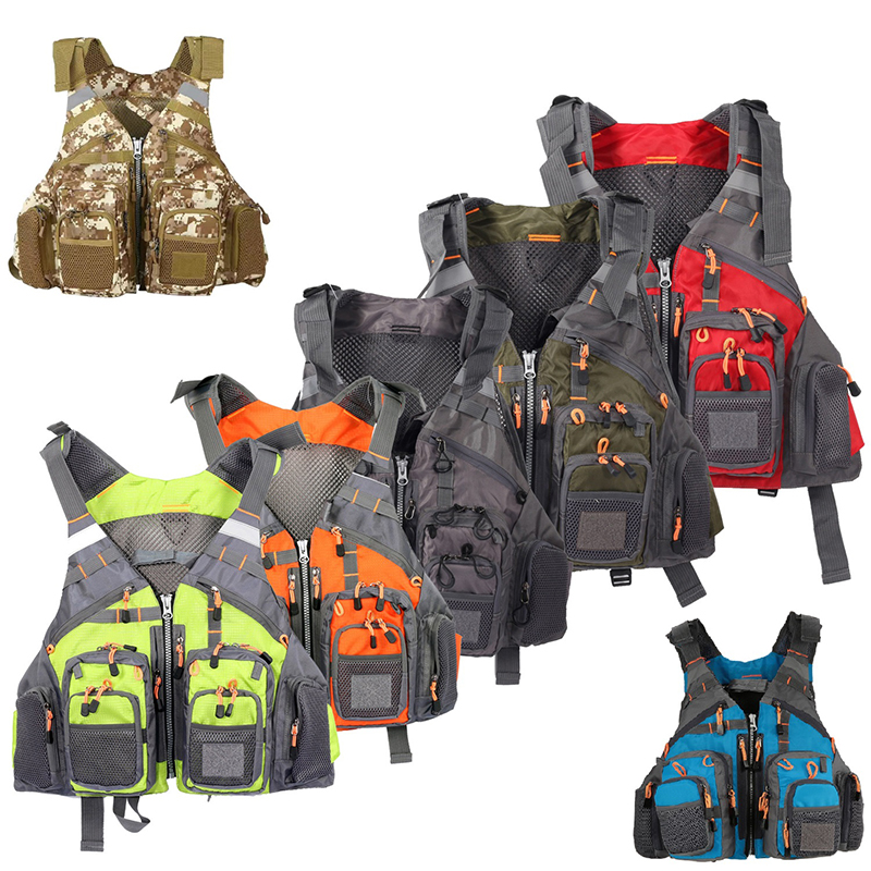 Fishing Kit Compact - سترة صيد متعددة الجيوب قابلة للفصل