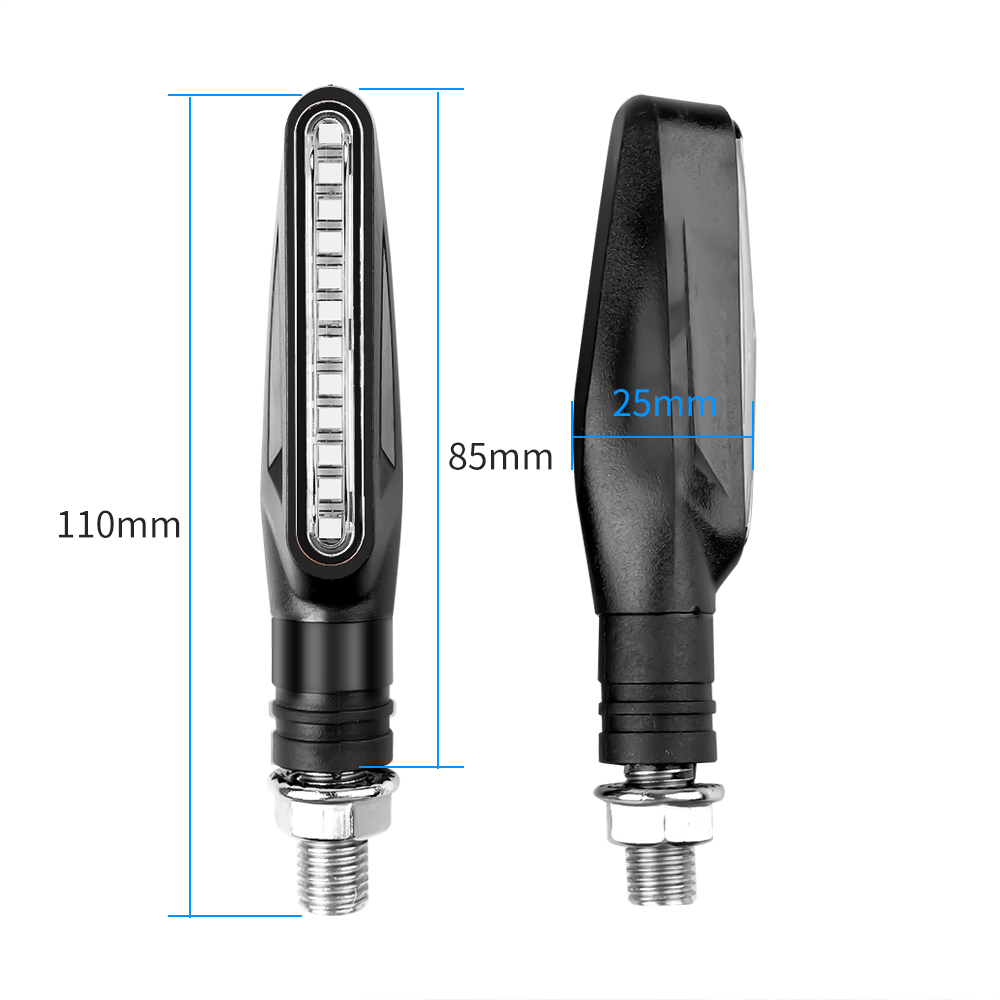 2 قطعة LED دراجة نارية بدوره إ - مراجعة Sos Light Strobe وسعره