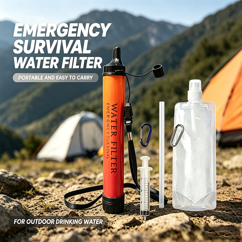 فلتر مياه صغير محمول للاستخدام - مراجعة Water Purification Straw وسعره