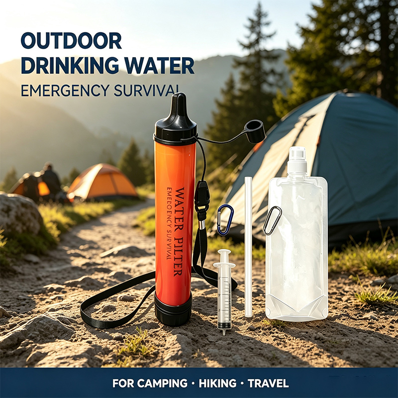 فلتر مياه صغير محمول للاستخدام - مراجعة Water Purification Straw وسعره