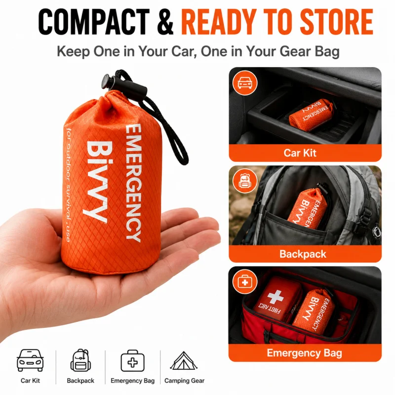 كيس نوم للطوارئ، مصنوع من فيلم - مراجعة Bivy Bag Emergency وسعره